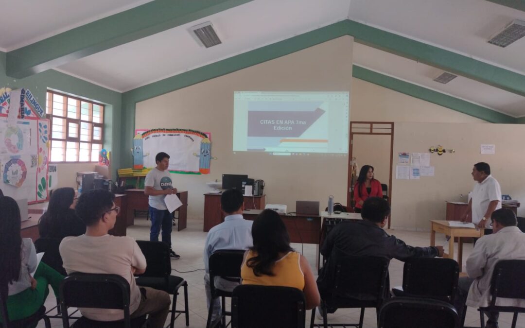 Fortalecimiento de capacidades profesionales en normas APA 7. A los docentes de IESPP «Benigno Ayala Esquivel»-Cangallo.