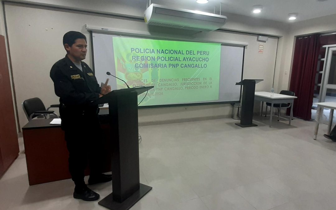 Conversatorio sobre los Índices de Denuncias Más Frecuentes en la Provincia de Cangallo