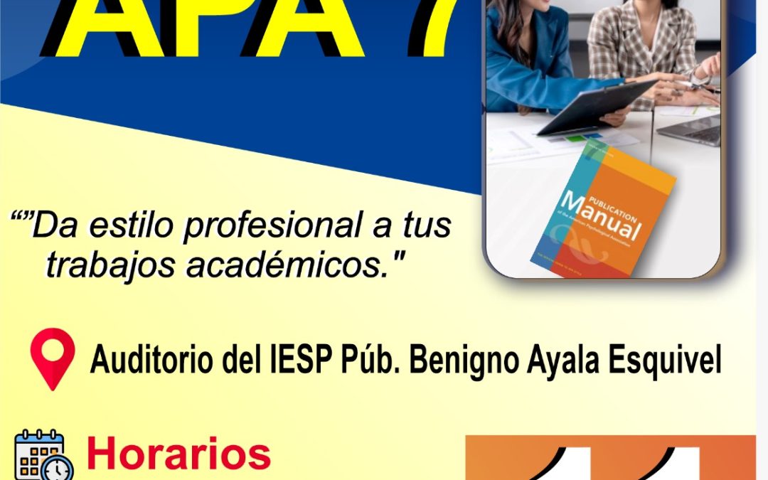 ¡Taller APA 7! 🎓